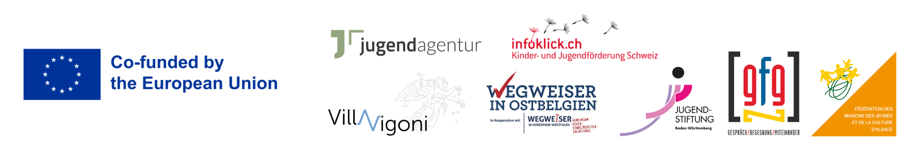 Logoleiste des Projekts one step beyond